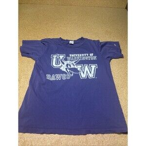 Vintage University Of Washington Huskies Paper Thin T Shirt 70s 80s Sz S